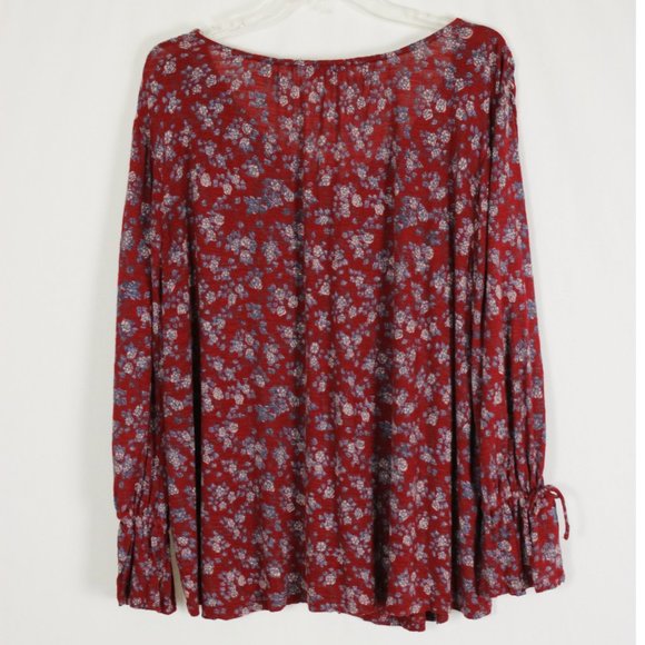 Plus Lucky Brand Floral A-Line Top Size 2X - Picture 8 of 11